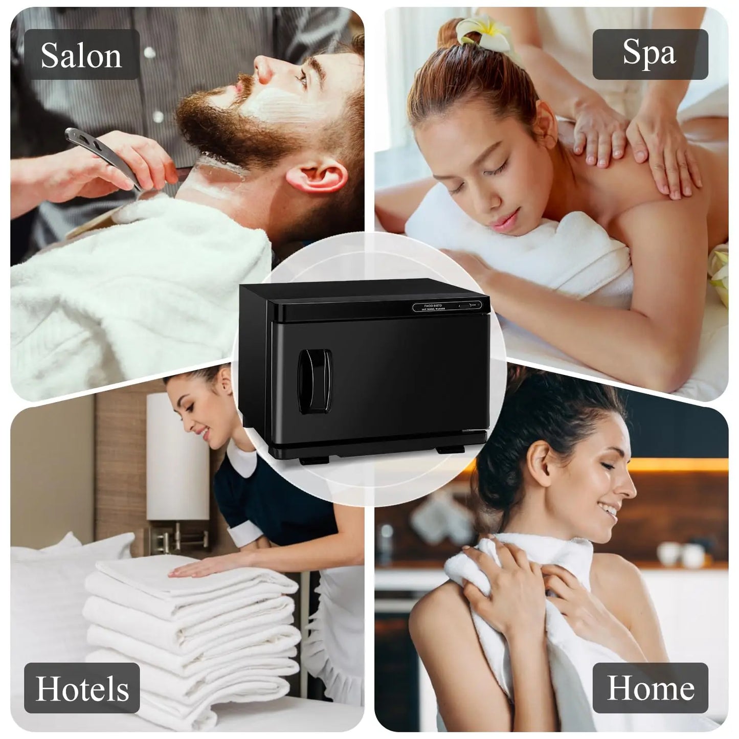 8L Professional Towel Warmer for Spa, Salon, and Barbershop - Compact Cabinet with Auto Temperature Control