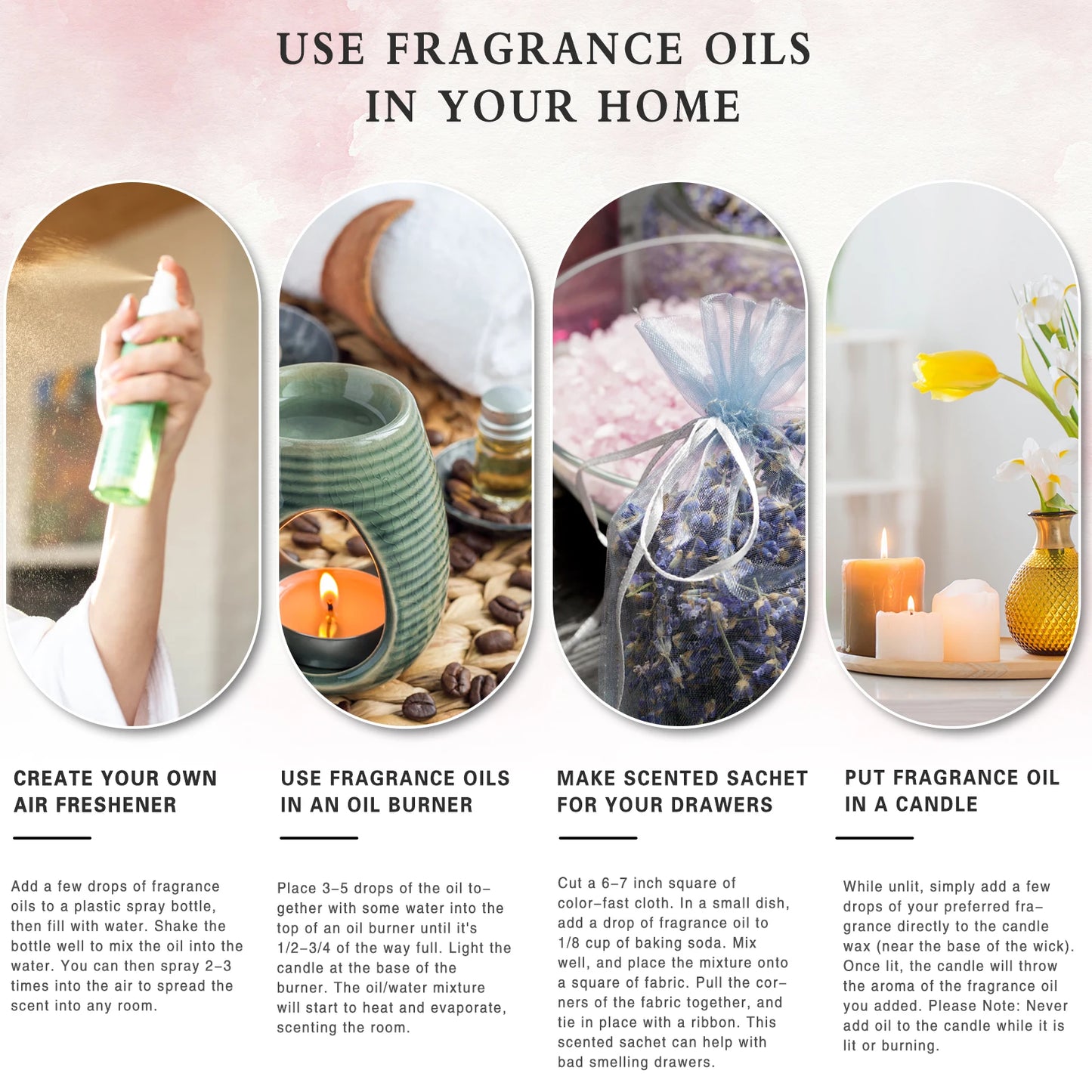 PHATOIL 100ml White Musk Fragrance Essential Oil Fresh Linen Honeysuckle Peach Orange Blossom for Aroma Candle Soap Making