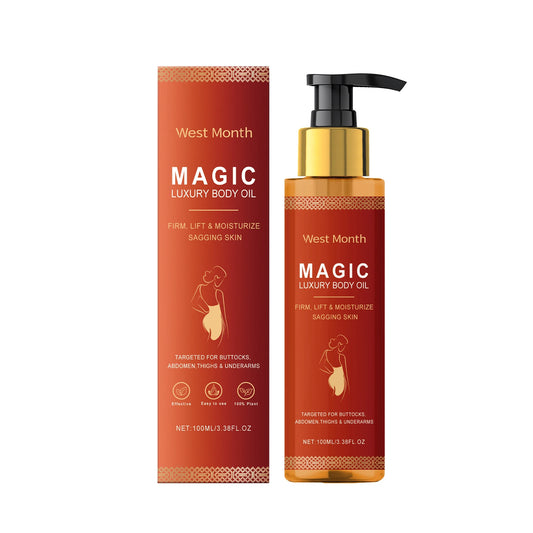 West Month Body Skin Oil Enhance Skin Elasticity Smoothing Nourishing Moisturize Reduce Sagging Prevent aging Body Essence Oil