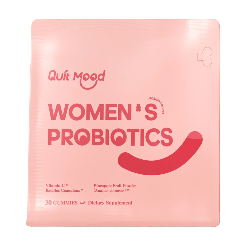 Quitmood Feminine Balance Gummies - Hawaiian Pineapple - Women's Probiotics- ph Balance - Individual Package - 30 Gummies