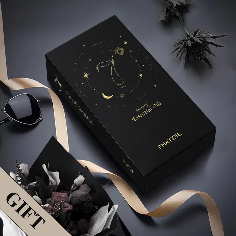 Phatoil 9pcs Gift Set 10ml Pure Natural Essential Oils Kit  Vanilla Sandalwood Neroli Helichrysum Lemon Eucalyptus Spearmint