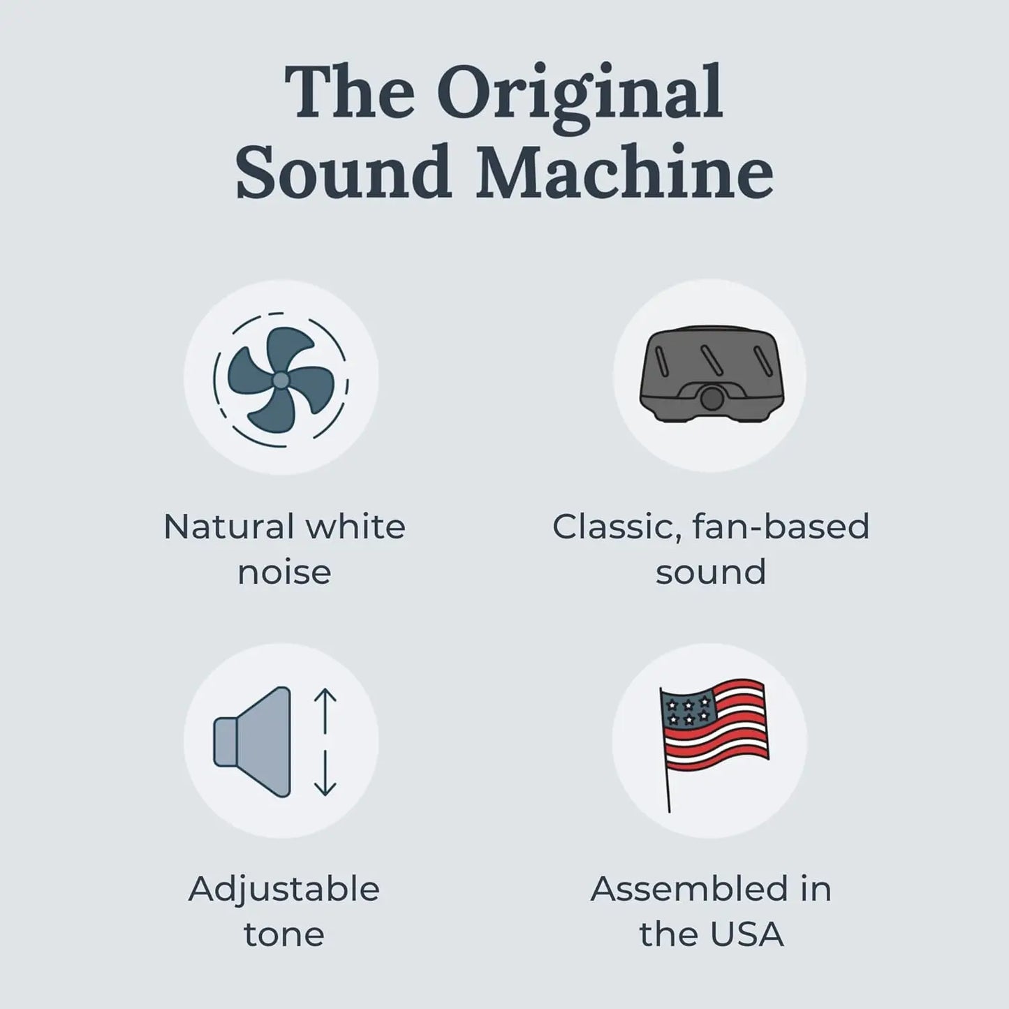 White Noise Sound Machine for Sleep, Office Privacy & Travel - Adjustable Tone, Fan-Based Calming Pink Noise for Adults & Babies