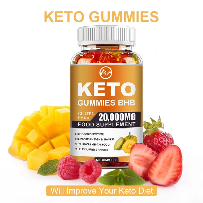 Minch Keto Gummies - Apple Cider Vinegar Gummies For Men and Women Detox & Cleanse Intestine Relieve Bloating and Constipation