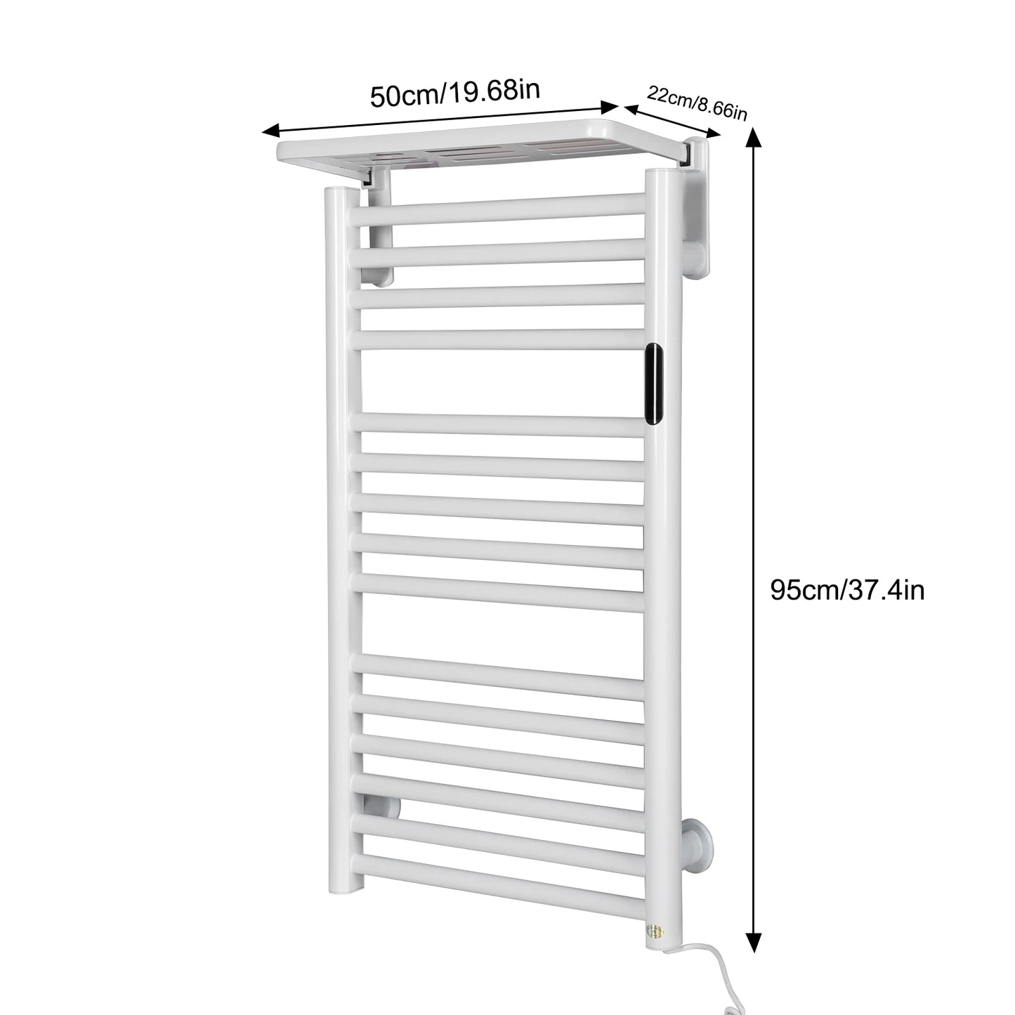 Warm electric heating towel drying rack