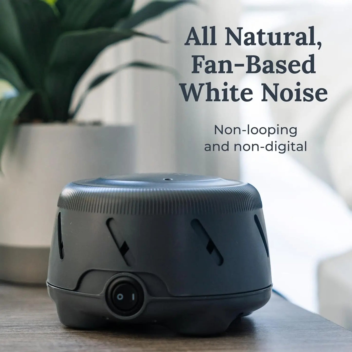 White Noise Sound Machine for Sleep, Office Privacy & Travel - Adjustable Tone, Fan-Based Calming Pink Noise for Adults & Babies