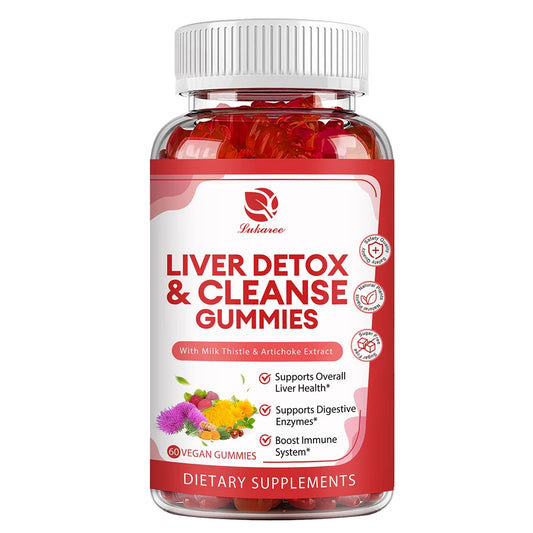Lukaree Milk Thistle Extract Gummies for Liver Health Liver Cleansing Detox Antioxidant Whitening Immune Health Support
