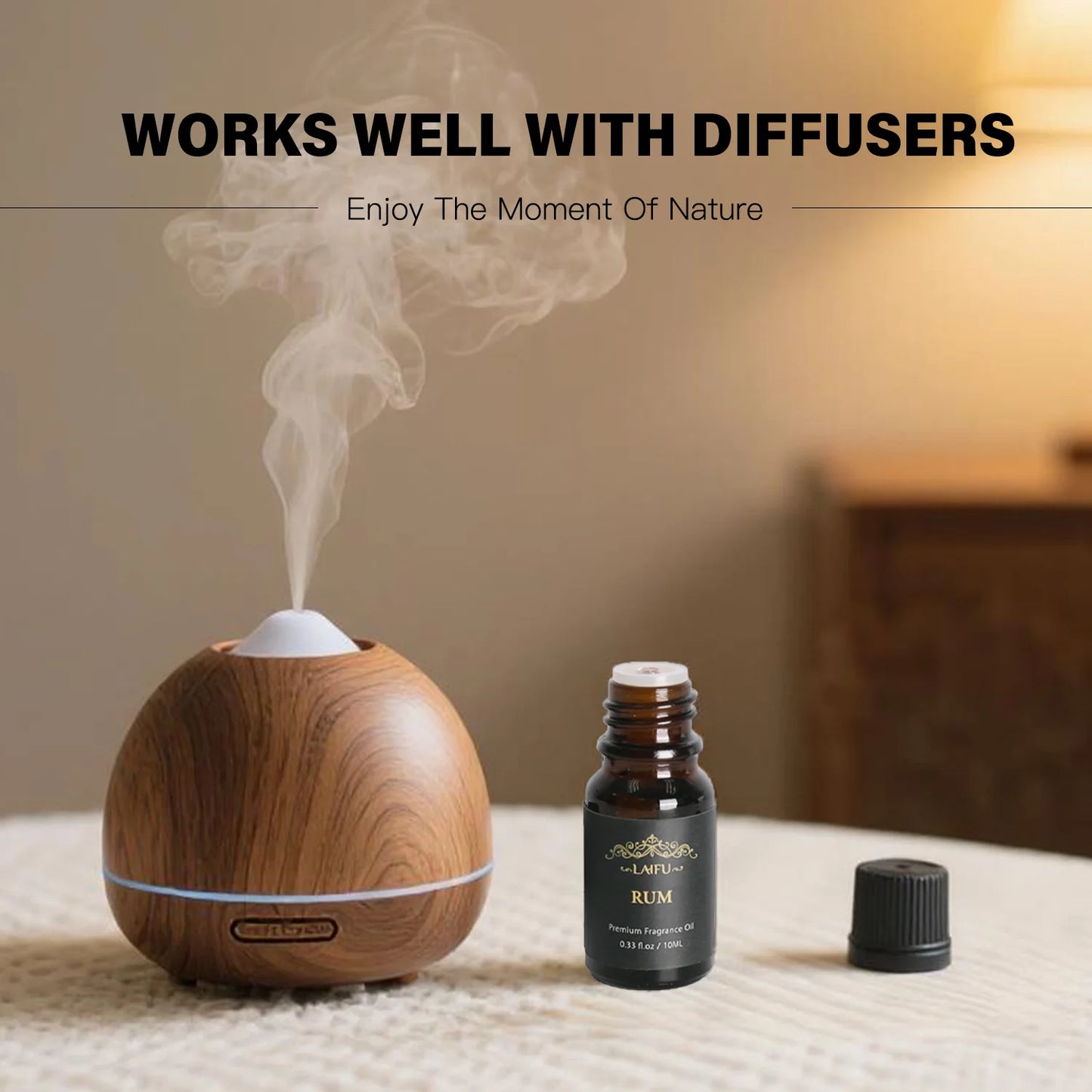 Water Soluble Essential Oils Kit for Fresh Air Diffuser, Humidifier Aromatherapy Suitable For Homes, Offices and SPA, 6x10ml