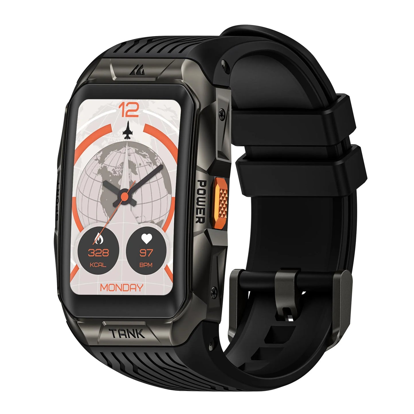 2025 KOSPET TANK X2 Ultra GPS Smart Watch For Men 3D Curved Screen Stainless Steel Body Compass Altimeter Waterproof Smartwatch