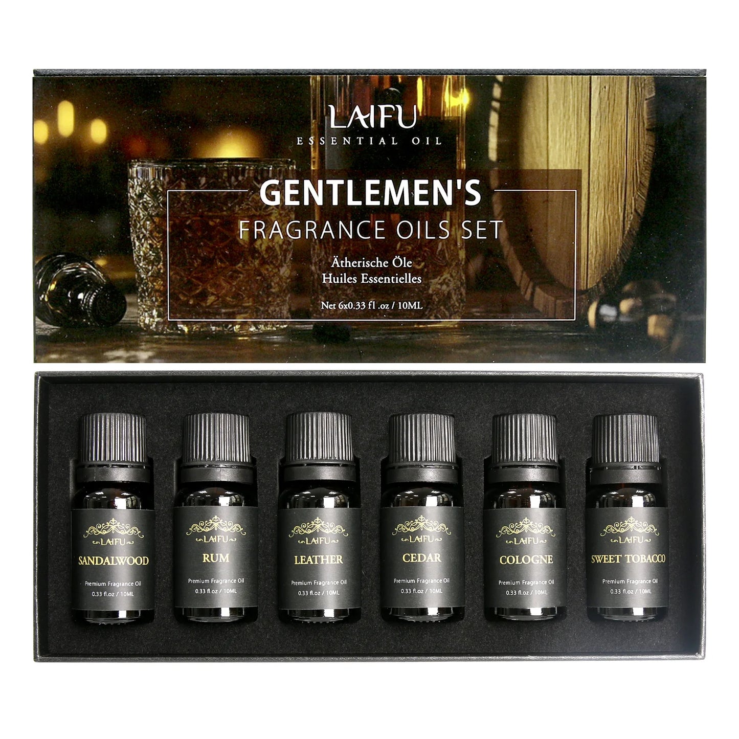 Water Soluble Essential Oils Kit for Fresh Air Diffuser, Humidifier Aromatherapy Suitable For Homes, Offices and SPA, 6x10ml