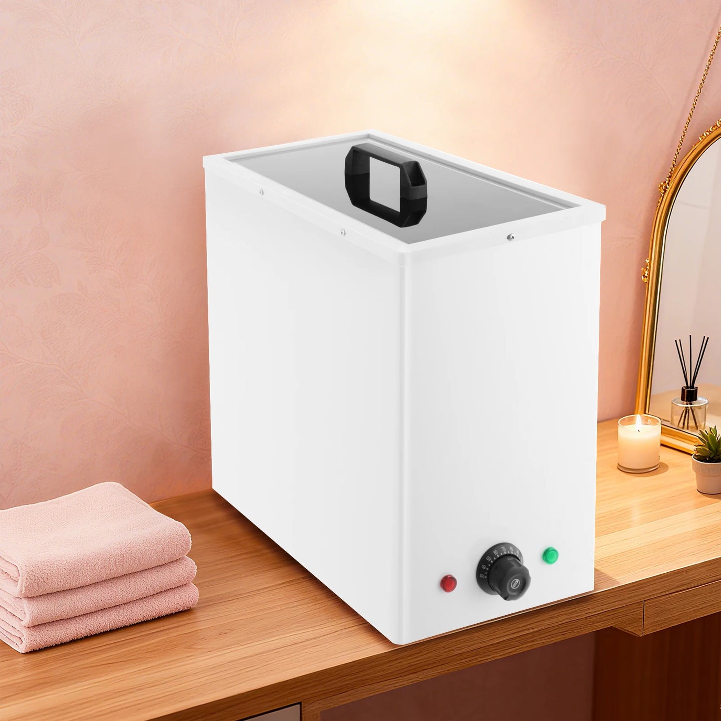 Towel Warmer with Practical Detachable Rack, Deep-Penetrating Steam Heat Expansive Volume for Massage Room Spa Home Restaurant