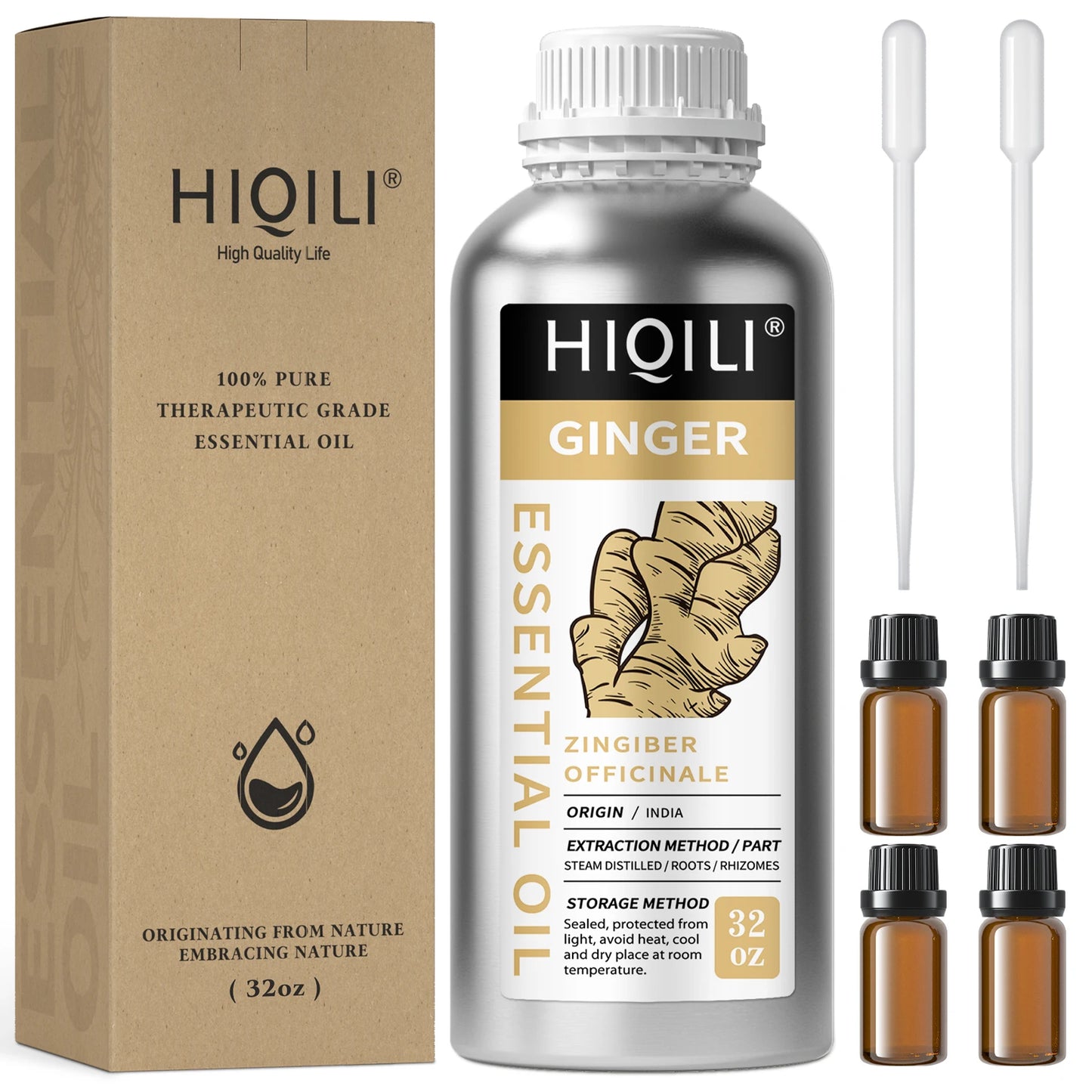 HIQILI 1000mL/32oz Vanilla Rosemary Lemongrass Essential Oil for Aromatherapy Diffusers Massage Skin Care Gifts Wholesale